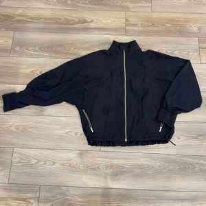 Lululemon Black Zip-Up Jacket with Gold Zipper